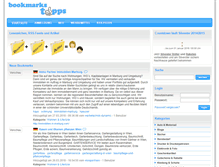 Tablet Screenshot of bookmarks-tipps.de